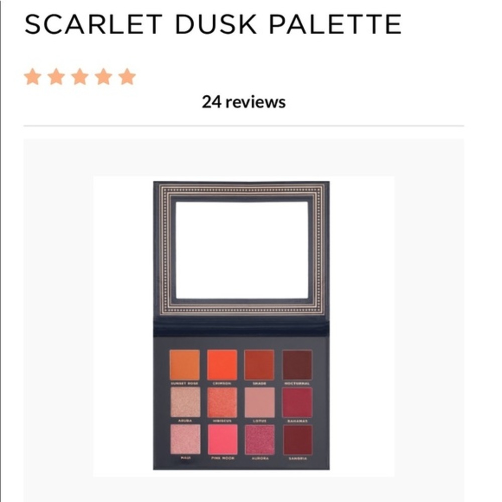 Ace‎ Beaute’ scarlet dusk eyeshadow palette new